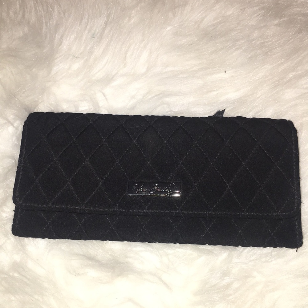 Vera Bradley Black/Leopard Trifold Wallet